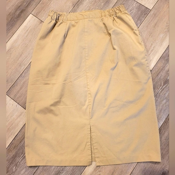 VINTAGE CHIC COTTON TWILL SKIRT - Picture 2 of 8